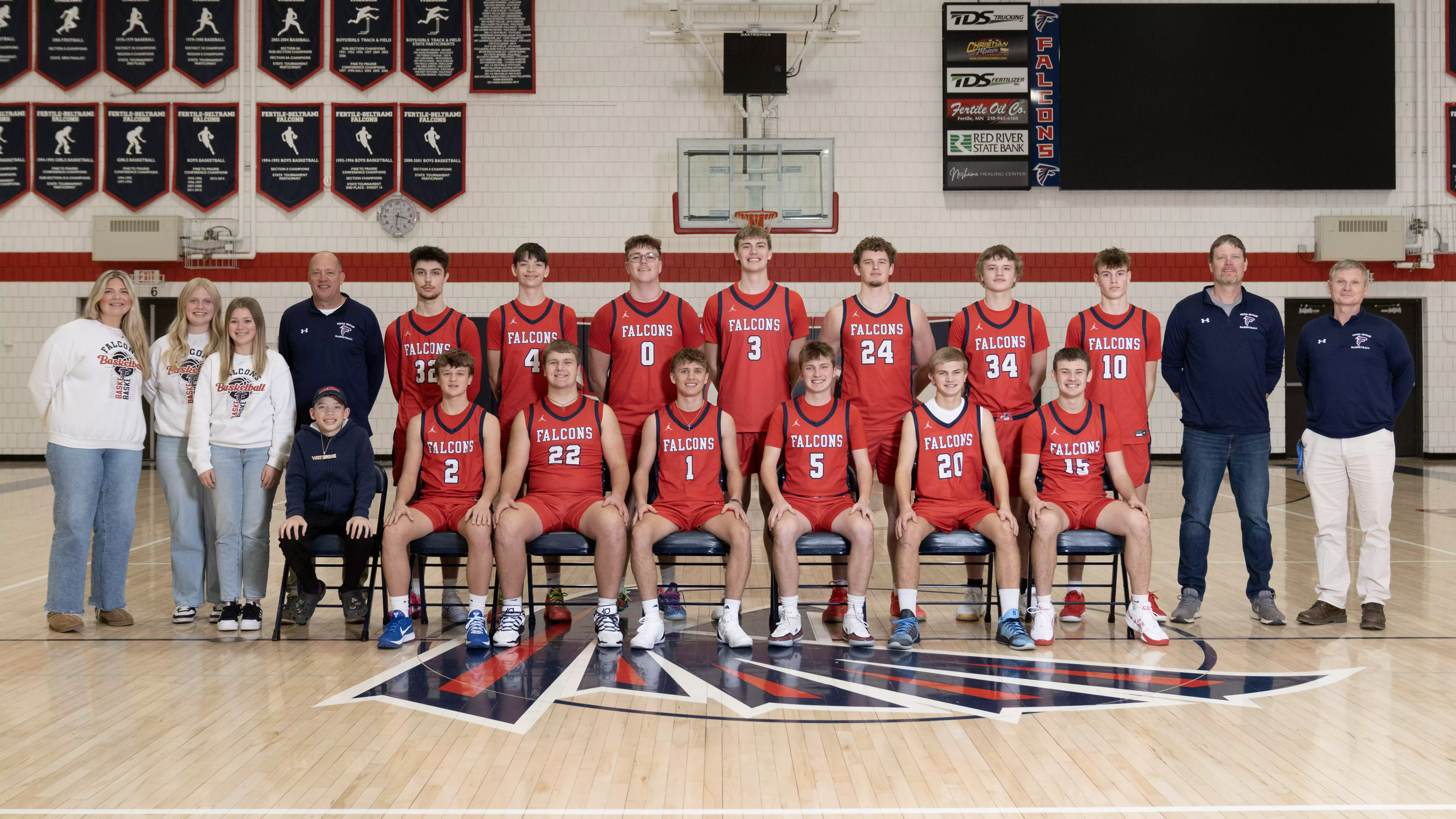 Fertile-Beltrami boys basketball team photo