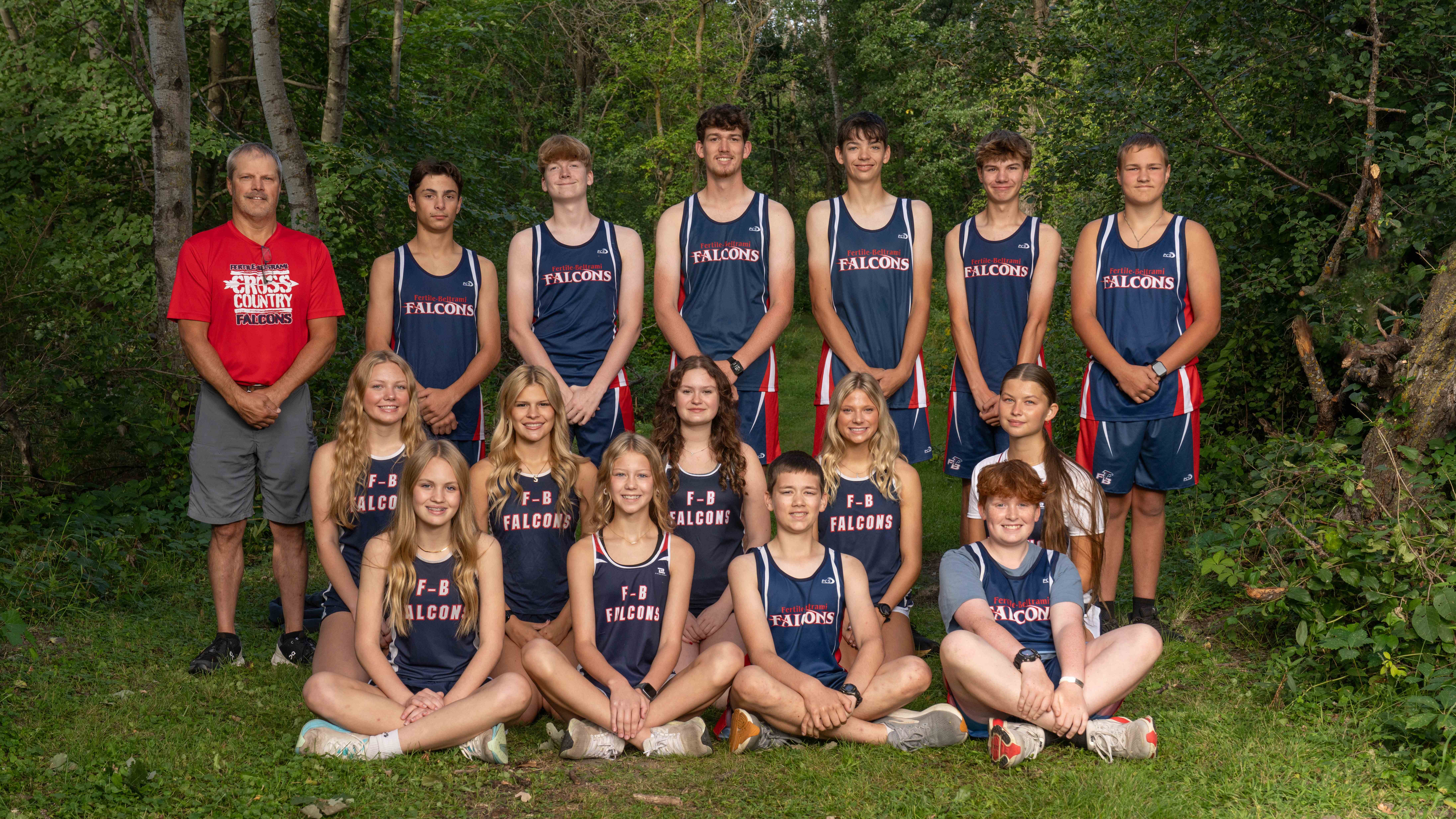 Fertile-Beltrami cross country team photo