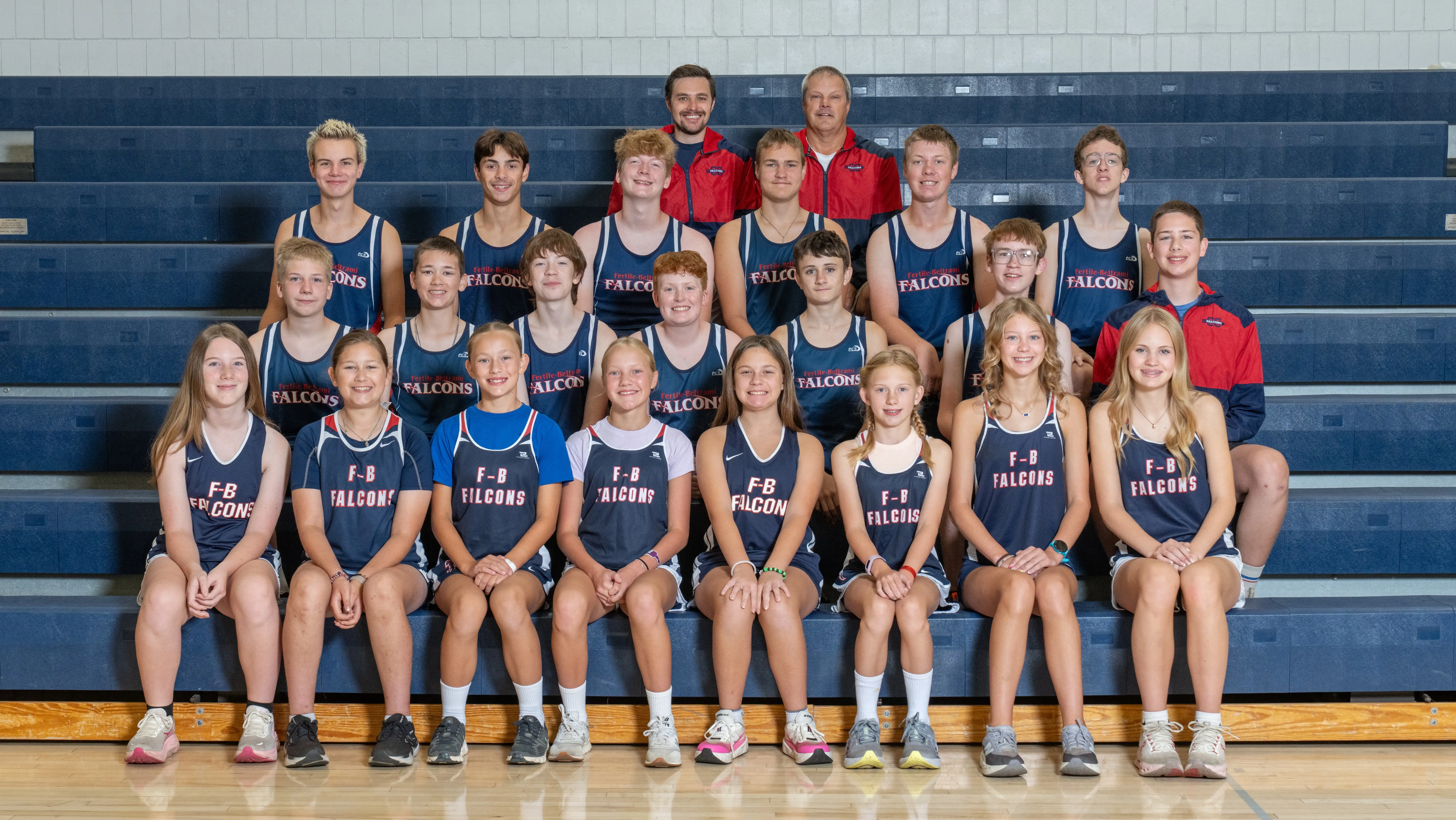 Fertile-Beltrami cross country team photo