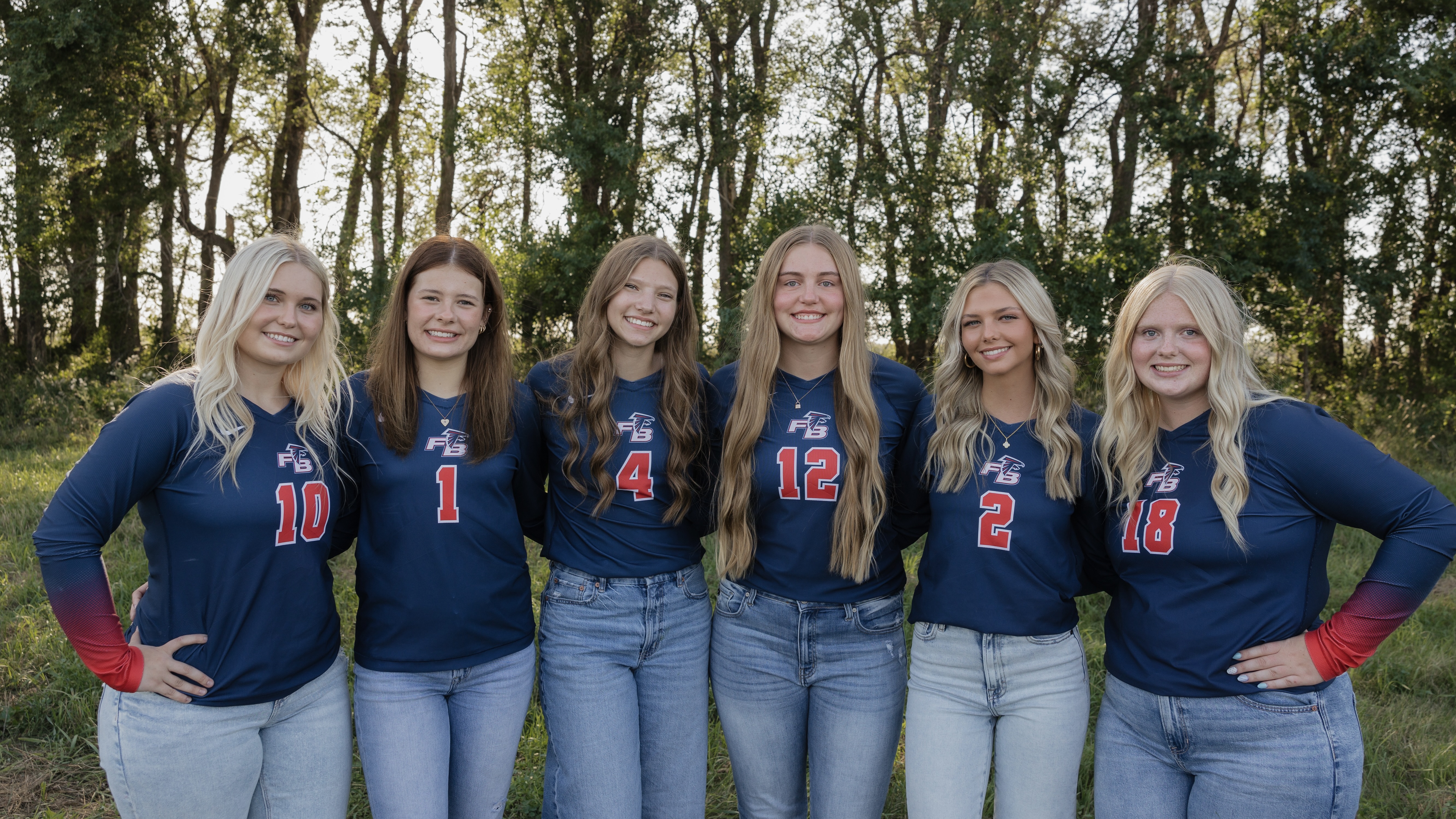 2025 Falcon Volleyball Seniors.