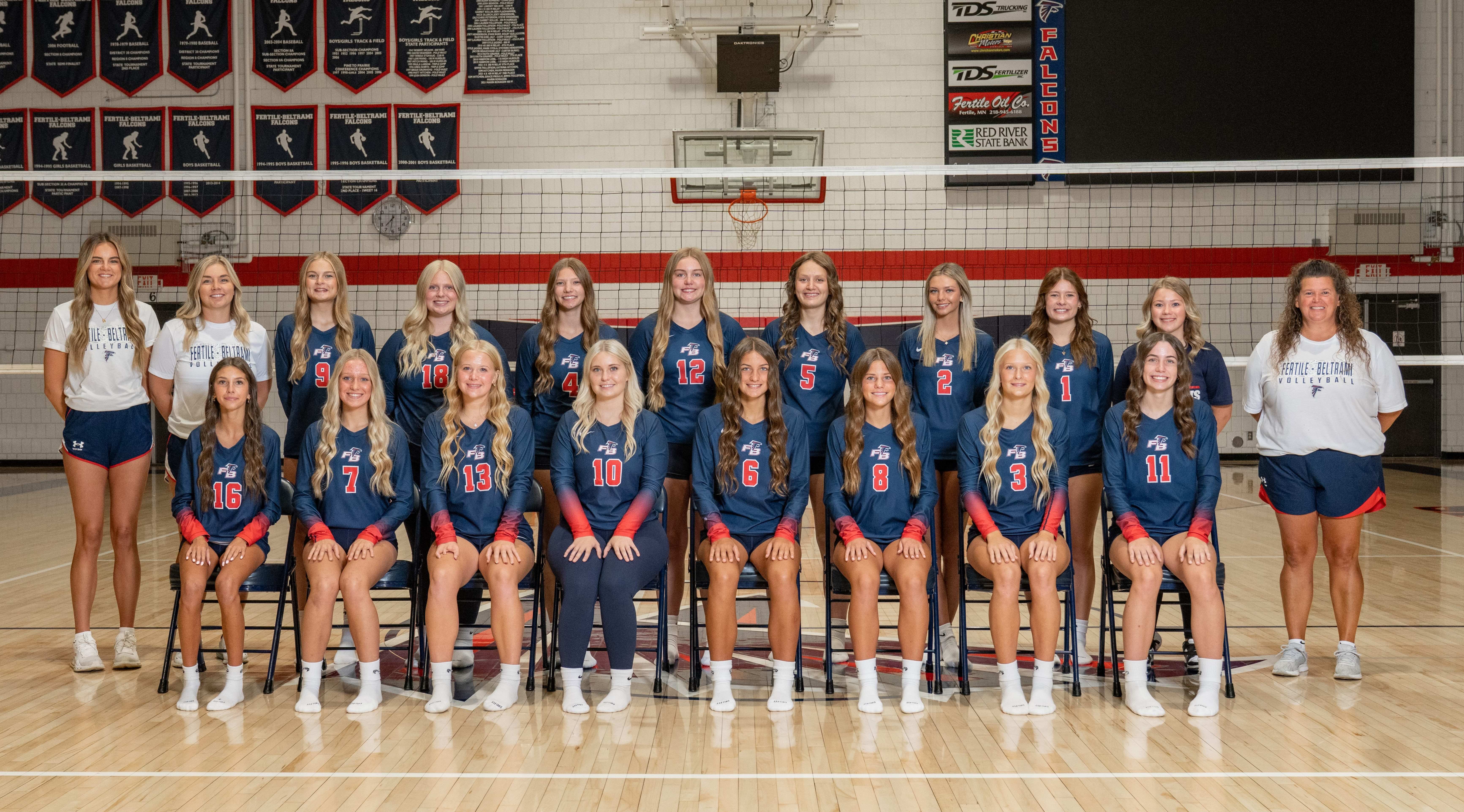 Fertile-Beltrami volleyball team photo